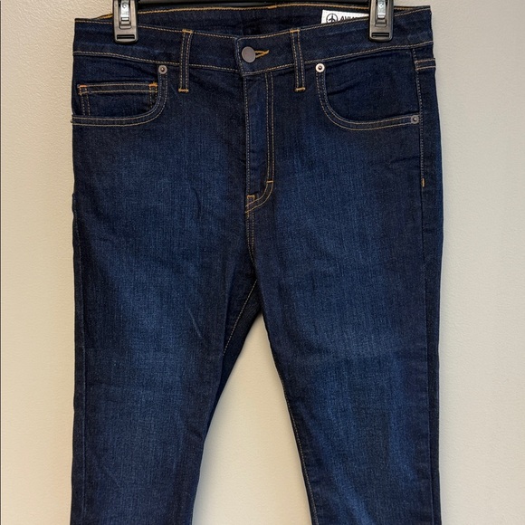 Aviator Dark Wash Skinny Jeans Size 29 Stretch Denim 27 Inseam - Picture 3 of 8